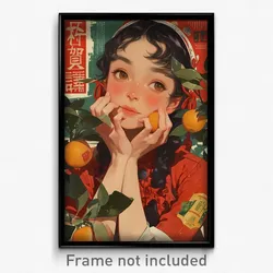 Chinese Movie Poster - Girl Feeling Adoration, Colorful Uniform (Art Print)