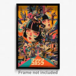 Thai Movie Poster - Colorful Intersection (Thailand Retro Film Art Print)