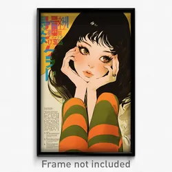 Korean Movie Poster - Girl Feeling Helpless, Attractive Striped Legwear (Print)