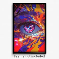 Movie Art Poster - Dazzling Mirror (Psychedelic Trippy Retro Cartoon Film Print)