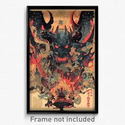 Japanese Movie Poster - Empty Gargoyle (Japan Psychedelic Art Retro Film Print)