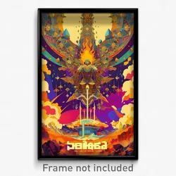 Hebrew Movie Poster - Dim Pulpit (Israel Psychedelic Art Retro Film Print)