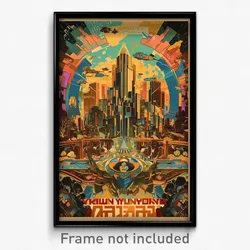 Hebrew Movie Poster - Pleasant Metropolis (Israel Retro Film Art Print)