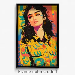 Bollywood Movie Poster - Girl Feeling Annoyed, Idealistic Summer Uniform (Print)