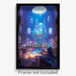Art Poster - A Forgotten Laboratory Filled With Alchemical Experiments