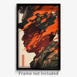 Vietnamese Movie Poster - Man Feeling Stubborn, Bronze Camouflage Jacket (Print)