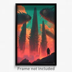 Movie Art Poster - Enormous Fortifications (Psychedelic Retro Weird Film Print)