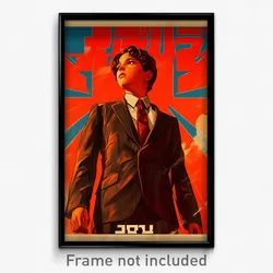 Hebrew Movie Poster - Boy Feeling Flakey, Prestigious Red Necktie (Art Print)