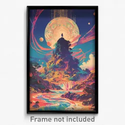 Thai Movie Poster - Gray Peak (Thailand Psychedelic Trippy Art Retro Film Print)