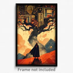 Hebrew Movie Poster - Black Clearing (Israel Psychedelic Art Retro Film Print)