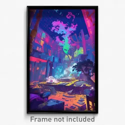 Art Poster - Conventional Brewery (Psychedelic Trippy Weird 11x17 Cartoon Print)