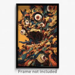 Art Poster - Distorted Pen (Psychedelic Trippy Weird 11x17 Cartoon Print)