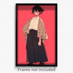 Anime Art Poster - Man Feeling Curiosity, Outstanding Anime Clothes (Print)