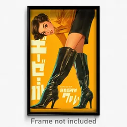 Thai Movie Poster - Woman Feeling Exasperated, Livid Knee Boots (Art Print)