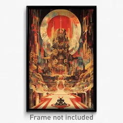 Icelandic Movie Poster - Distinct Temple (Iceland Retro Film Art Print)