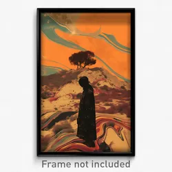 Greek Movie Poster - Noteworthy Plains (Greece Psychedelic Art Retro Film Print)