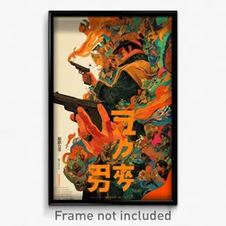 Chinese Movie Poster - Man Feeling Thankful, Well Groomed Red Bandana (Print)