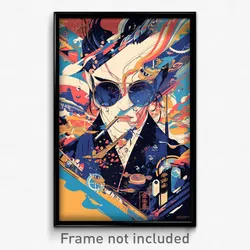 Chinese Movie Poster - Blue Spectacle (China Psychedelic Art Retro Film Print)
