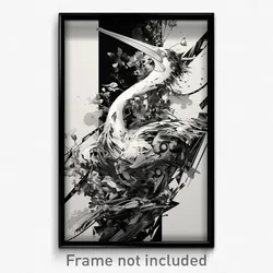 Art Poster - A Biomechanical Creature Emerging From A Cocoon