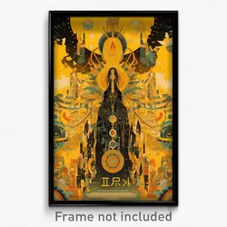 Icelandic Movie Poster - Yellow Reaches (Iceland Retro Film Art Print)