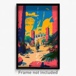 Greek Movie Poster - Sentimental Arena (Greece Psychedelic Art Retro Film Print)