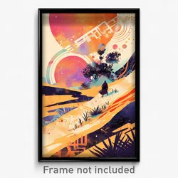 Greek Movie Poster - Unimaginable Desert (Greece Retro Film Art Print)