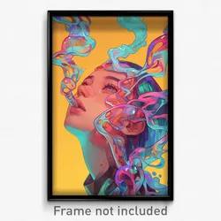 Art Poster - Realistic Pipes (Psychedelic Trippy Weird 11x17 Cartoon Print)