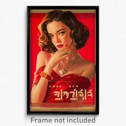 Thai Movie Poster - Woman Feeling Unnerved, Offbeat Heart Necklace (Art Print)
