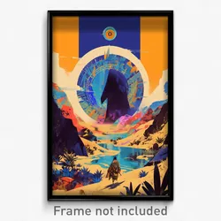 Icelandic Movie Poster - Thoughtful Outback (Iceland Retro Film Art Print)