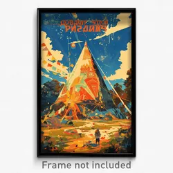 Russian Movie Poster - Famous Tent (Russia Psychedelic Art Retro Film Print)