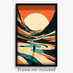 Movie Art Poster - Simple Reservoir (Psychedelic Retro Weird Film Print)
