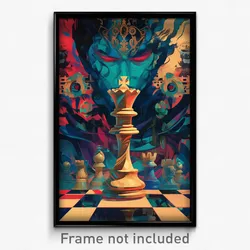 Bollywood Movie Poster - Villainous Chess Board (India Hindi Film Art Print)