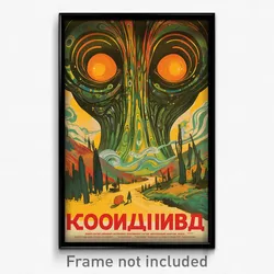 Russian Movie Poster - Pretty Hallway (Russia Psychedelic Art Retro Film Print)