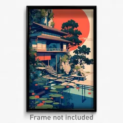 Thai Movie Poster - Superficial Anime Architecture (Thailand Film Art Print)