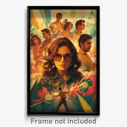 Bollywood Movie Poster - Frosty Ego Exploration (India Hindi Film Art Print)