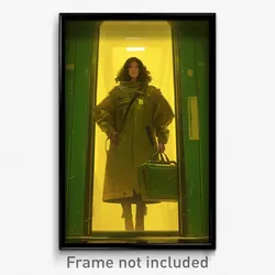 Movie Art Poster - Woman Feeling Self Critical, Sturdy Green Bag (Film Print)