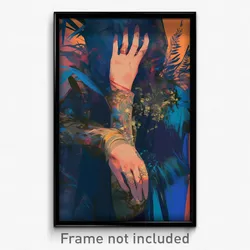 Art Poster - Man Feeling Cynicism Wearing Delightful Torn Sleeves (Art Print)