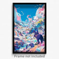 Art Poster - Clean Glacier (Psychedelic Trippy Weird 11x17 Print)