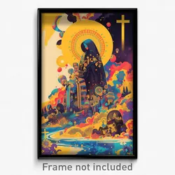 Greek Movie Poster - Watery Easter (Greece Psychedelic Art Retro Film Print)