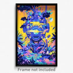 Movie Art Poster - Vibrant Music Festival (Psychedelic Retro Weird Film Print)