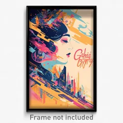 Thai Movie Poster - Calm Chantry (Thailand Psychedelic Art Retro Film Print)