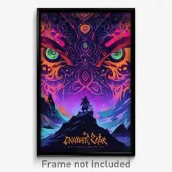 Icelandic Movie Poster - Enchanted Scar (Iceland Retro Film Art Print)
