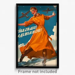 Icelandic Movie Poster - Woman Feeling Thrilled, Lovely Shiny Legwear (Print)