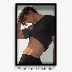 Art Poster - Man Feeling Self Critical Wearing Unkempt Midriff (Print)