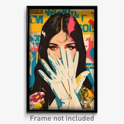 Greek Movie Poster - Girl Feeling Offended, Famous Single Glove (Art Print)