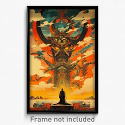 Greek Movie Poster - Large Mirror (Greece Psychedelic Art Retro Film Print)