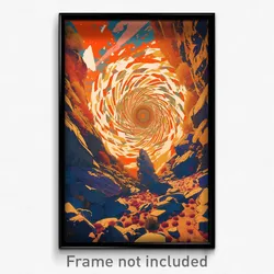 Movie Art Poster - Dizzying Stone (Psychedelic Trippy Retro Cartoon Film Print)