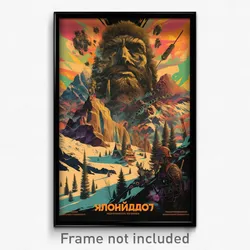 Russian Movie Poster - Zigzag Tundra (Russia Psychedelic Art Retro Film Print)