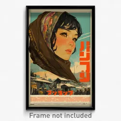Vietnamese Movie Poster - Woman Feeling Determined, Spectacular Brown Scarf