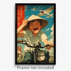 Vietnamese Movie Poster - Boy Feeling Happiness, Complex Frilled (Art Print)